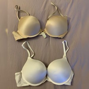 Two 36A Maidenform extreme push up bras